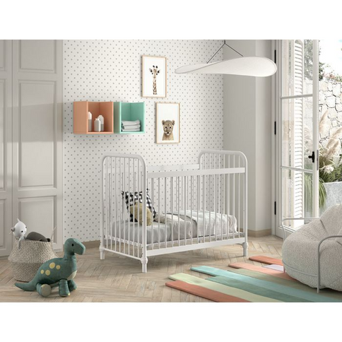 Vipack Bronxx Spjälsäng 60x120 cm, Vit
