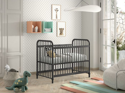 Vipack Bronxx Spjälsäng 60x120 cm, Svart