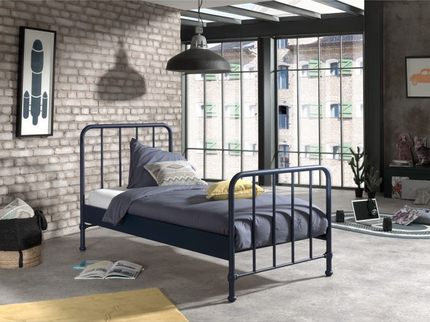 Vipack Bronxx Enkelsäng 90x200 cm, Blå