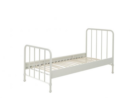 Vipack Bronxx Enkelsäng 90x200 cm, Vit