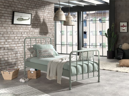 Vipack Bronxx Enkelsäng 90x200 cm, Olivgrön