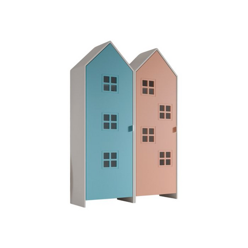 Vipack Garderob Casami Bruges, Blå/Rosa