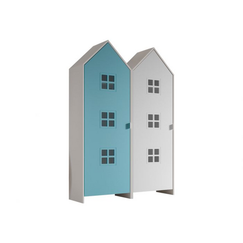 Vipack Garderob Casami Bruges, Blå/Vit
