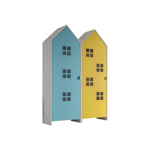 Vipack Garderob Casami Bruges, Blå/Gul