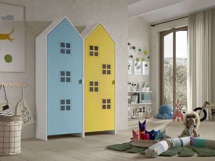 Vipack Garderob Casami Bruges, Blå/Gul