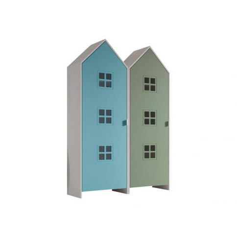 Vipack Garderob Casami Bruges, Blå/Grön