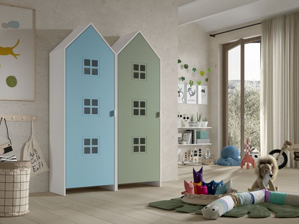 Vipack Garderob Casami Bruges, Blå/Grön
