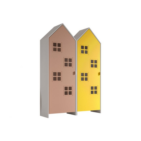 Vipack Garderob Casami Bruges, Rosa/Gul