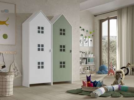 Vipack Garderob Casami Bruges, Vit/Grön