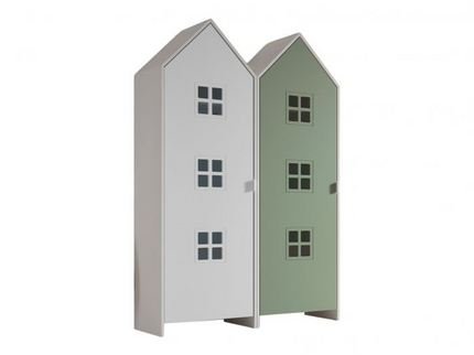 Vipack Garderob Casami Bruges, Vit/Grön