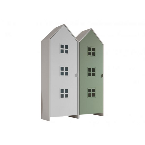 Vipack Garderob Casami Bruges, Vit/Grön