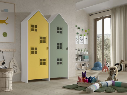 Vipack Garderob Casami Bruges, Gul/Grön