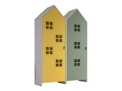 Vipack Garderob Casami Bruges, Gul/Grön