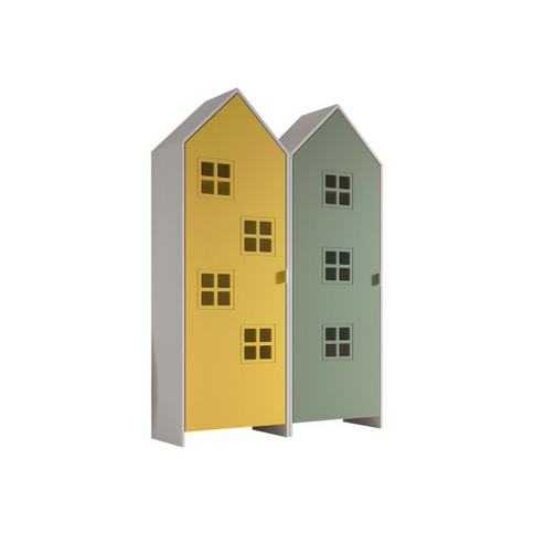 Vipack Garderob Casami Bruges, Gul/Grön