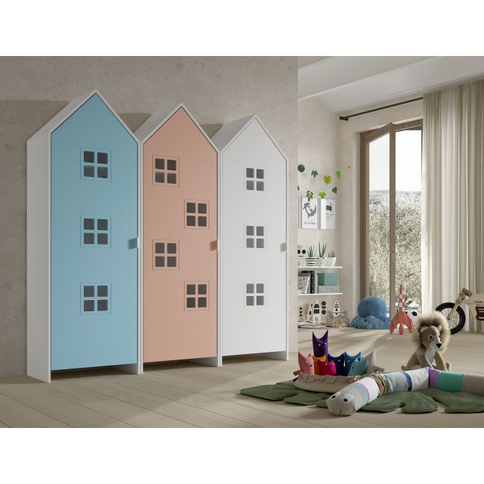 Vipack 3 St Garderober Casami Bruges, Blå, Rosa, Vit