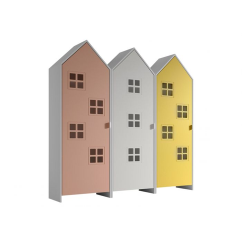 Vipack 3 St Garderober Casami Bruges, Rosa, Vit, Gul