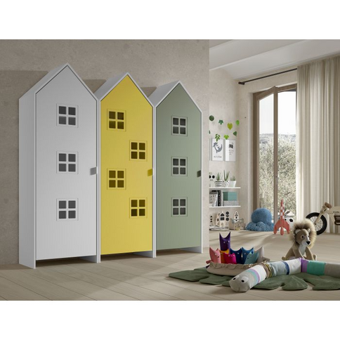 Vipack 3 St Garderober Casami Bruges, Blå, Vit, Olivgrön