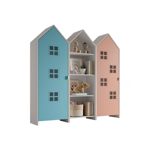 Vipack Garderobkombination Casami Bruges, Blå/Rosa