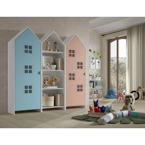 Vipack Garderobkombination Casami Bruges, Blå/Rosa