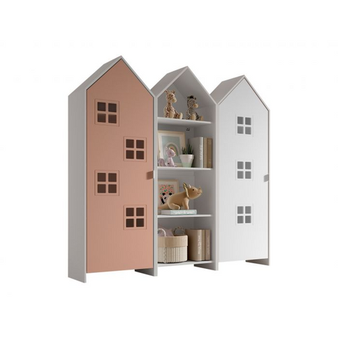 Vipack Garderobkombination Casami Bruges, Rosa/Vit