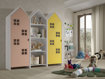 Vipack Garderobkombination Casami Bruges, Rosa/Gul