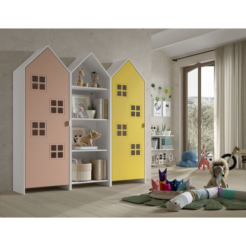Vipack Garderobkombination Casami Bruges, Rosa/Gul