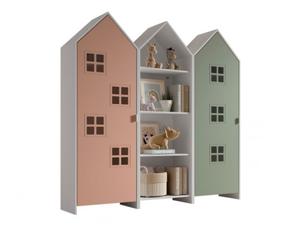 Vipack Garderobkombination Casami Bruges, Rosa/Grön