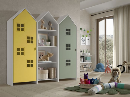 Vipack Garderobkombination Casami Bruges, Gul/Grön