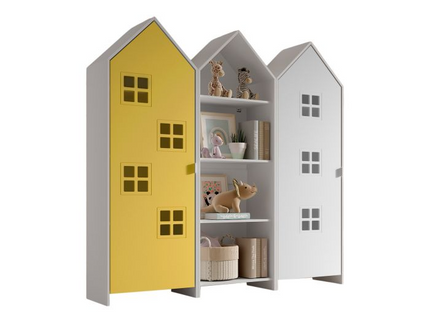 Vipack Garderobkombination Casami Bruges, Vit/Gul