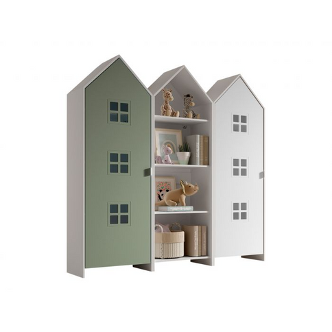 Vipack Garderobkombination Casami Bruges, Vit/Grön