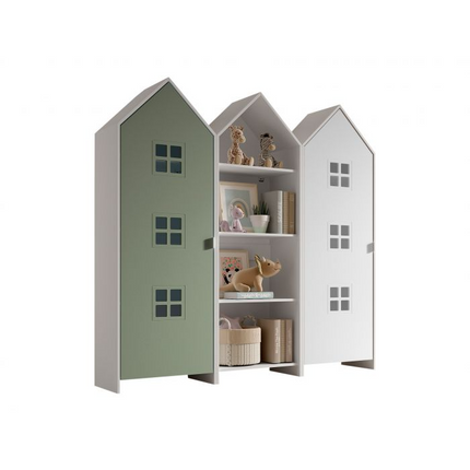 Vipack Garderobkombination Casami Bruges, Vit/Grön