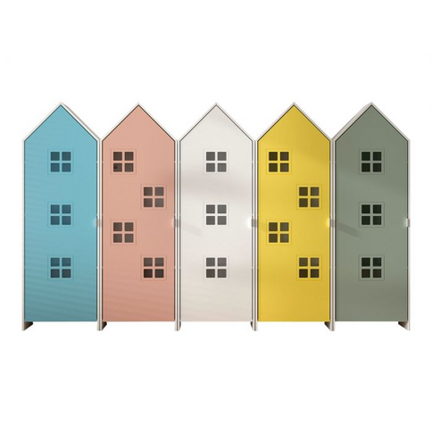 Vipack 5 St Garderober Casami Bruges, Blå, Rosa, Vit, Gul, Grön