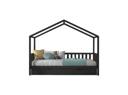 Vipack Dallas Hussäng Med Låda 90x200 cm, Anthracite