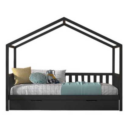 Vipack Dallas Hussäng Med Låda 90x200 cm, Anthracite