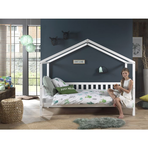Vipack Dallas Hussäng Med Staket 90x200 cm, Vit