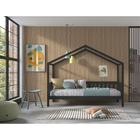 Vipack Dallas Hussäng Med Staket 90x200 cm, Antracit