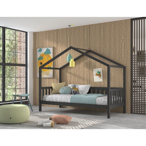 Vipack Dallas Hussäng Med Staket 90x200 cm, Antracit