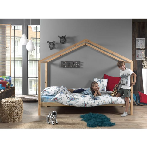 Vipack Dallas Hussäng Med Madrass 90x200 cm, Natur
