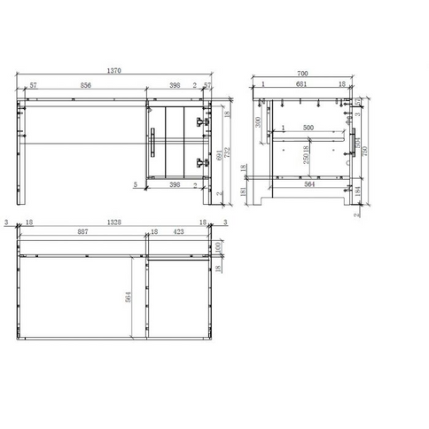 Vipack Erik Skrivbord, Vit