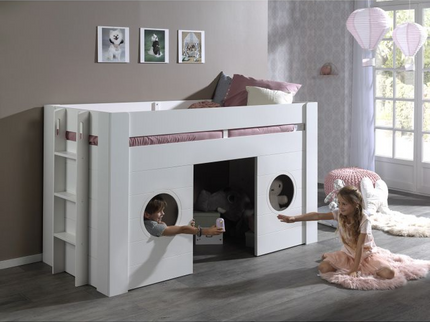 Vipack Freya Mellanhög Loftäng 90x200 cm, Vit