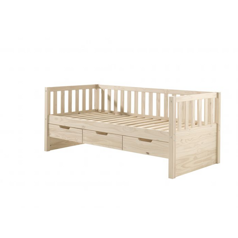 Vipack Fritz Juniorsäng Med 3 Lådor 90x200 cm, Natur