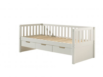 Vipack Fritz Juniorsäng Med 3 Lådor 90x200 cm, Vit