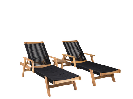 Venture Home Chania & Little John Sidobord Ø40 Natur + Solstolar