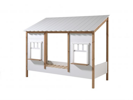 Vipack Hussäng Med Tak + Madrass 90x200 cm, Vit