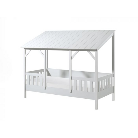 Vipack Hussäng Med Tak + Madrass 90x200 cm, Vit