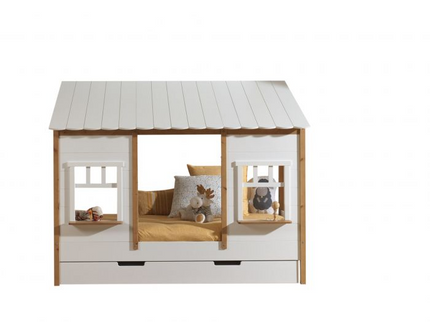 Vipack Hussäng Med Tak + Madrass 90x200 cm, Vit