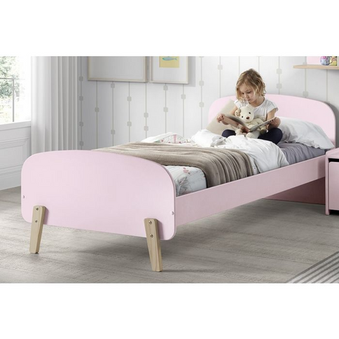 Vipack Kiddy Juniorsäng 90x200 cm, Rosa