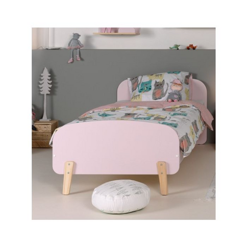Vipack Kiddy Juniorsäng 90x200 cm, Rosa