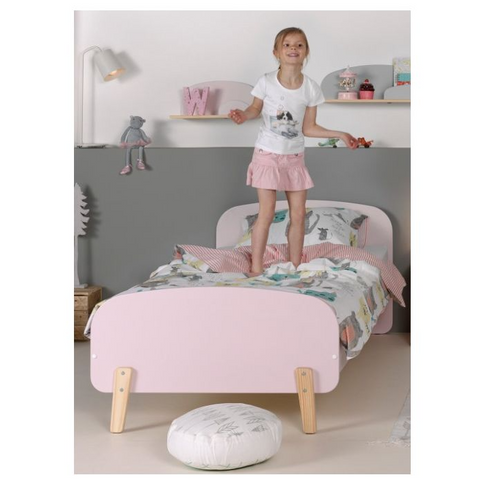 Vipack Kiddy Juniorsäng 90x200 cm, Rosa