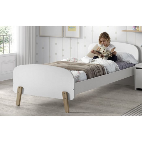 Vipack Kiddy Juniorsäng 90x200 cm, Vit